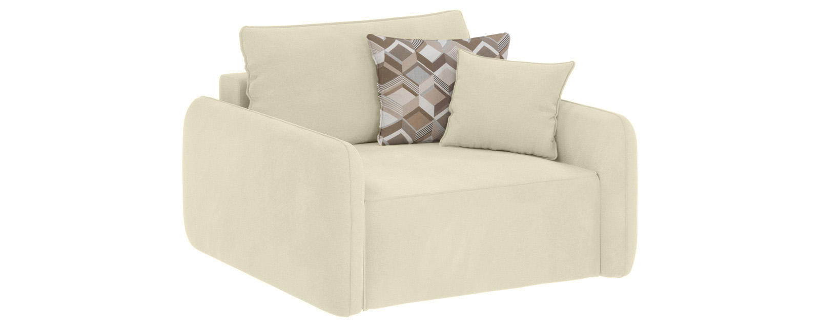 Beżowy fotel industrialny Vinci